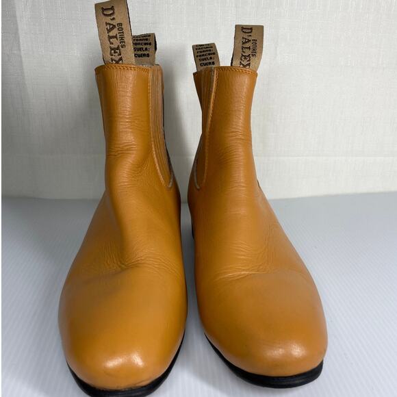 D'ALEX Leather Chelsea Boot Size 7 Western Cowboy Casual Pull On Fall - Picture 5 of 14